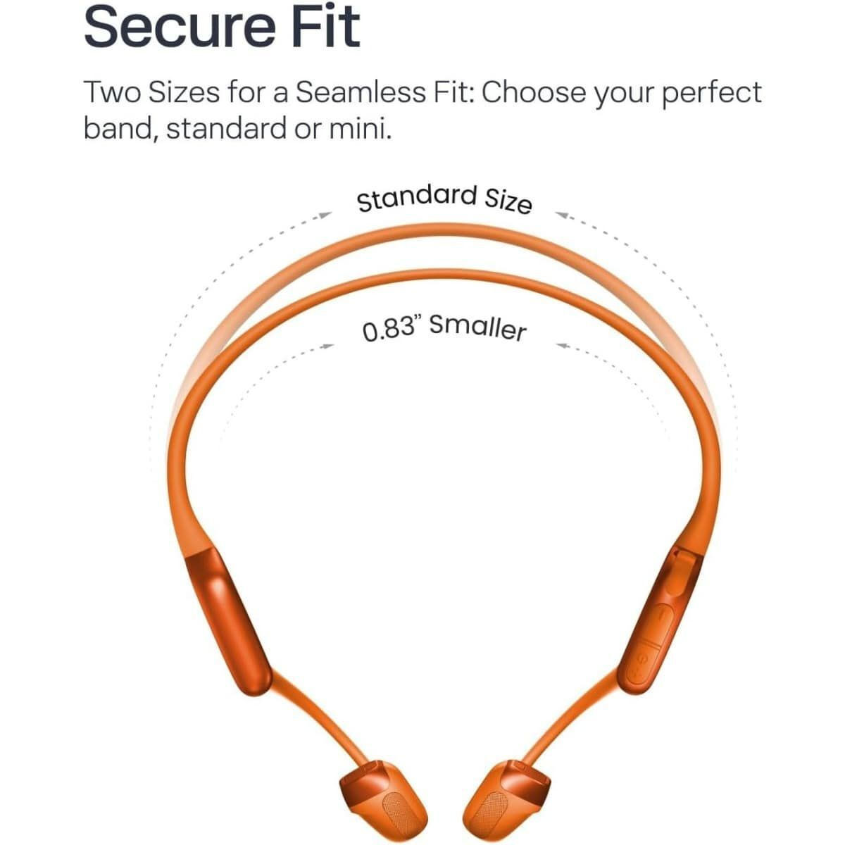 Shokz OpenRun Pro 2 Bone Conduction Bluetooth Handsfree Ακουστικά με Αντοχή στον Ιδρώτα Πορτοκαλί - Image 3