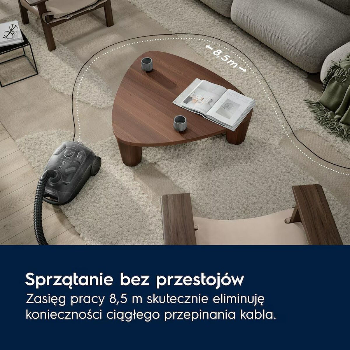 Electrolux 750W με Σακούλα Μπλε EB51C1OG - Image 5