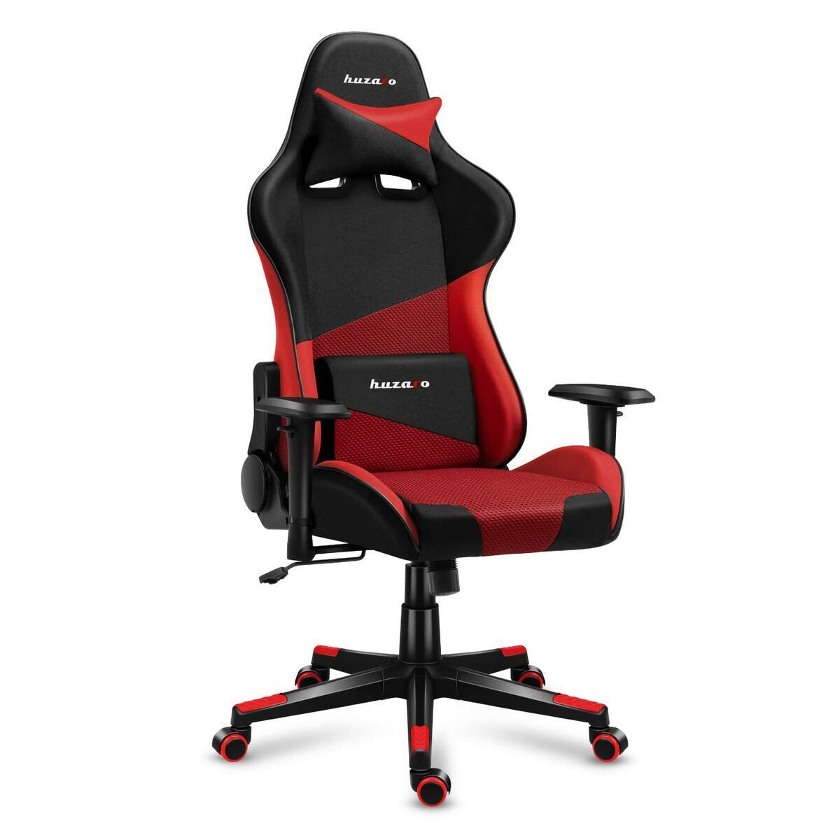Huzaro Force 6.2 Mesh Υφασμάτινη Καρέκλα Gaming με Ρυθμιζόμενα Μπράτσα και RGB Φωτισμό Κόκκινη - Image 4