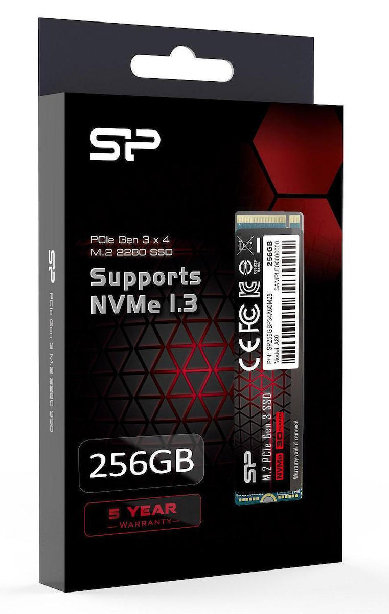 Silicon Power P34A80 SSD 256GB M.2 NVMe PCI Express 3.0 SP256GBP34A80M28 - Image 3