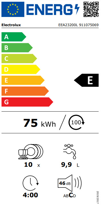 Electrolux Πλήρως Εντοιχιζόμενο για 10 Σερβίτσια Π44.6xY81.8εκ. EEA23200L - Image 2