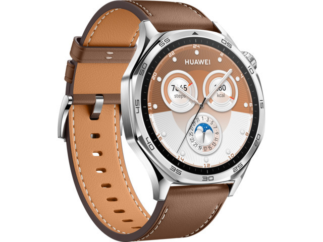 Huawei Watch GT 5 Stainless Steel 46mm Αδιάβροχο με Παλμογράφο (Καφέ) - Image 4