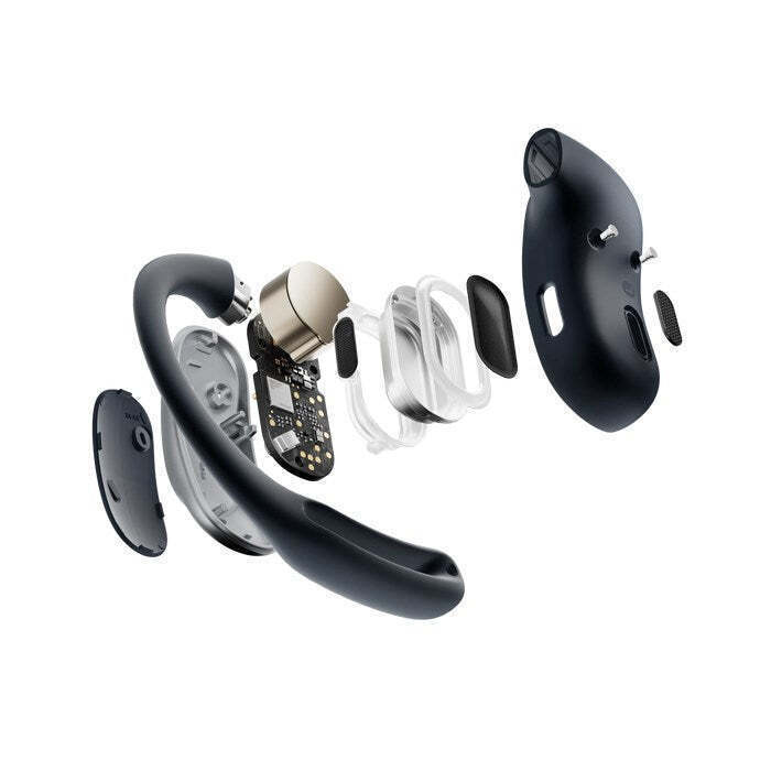 Shokz OpenFit Air Open Ear Bluetooth Handsfree Ακουστικά με Αντοχή στον Ιδρώτα και Θήκη Φόρτισης Μαύρα - Image 8