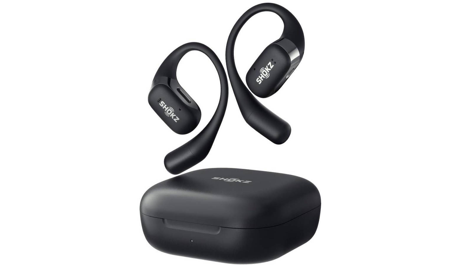 Shokz OpenFit Air Open Ear Bluetooth Handsfree Ακουστικά με Αντοχή στον Ιδρώτα και Θήκη Φόρτισης Μαύρα - Image 5