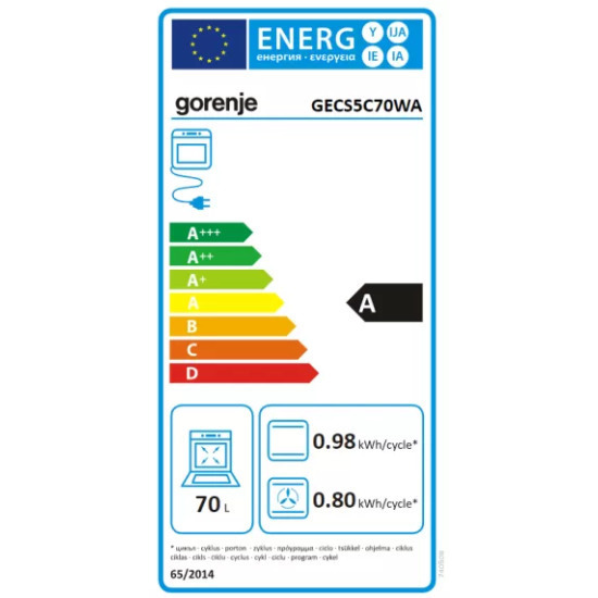 Gorenje Ελεύθερη με Κεραμικές Εστίες - Image 6