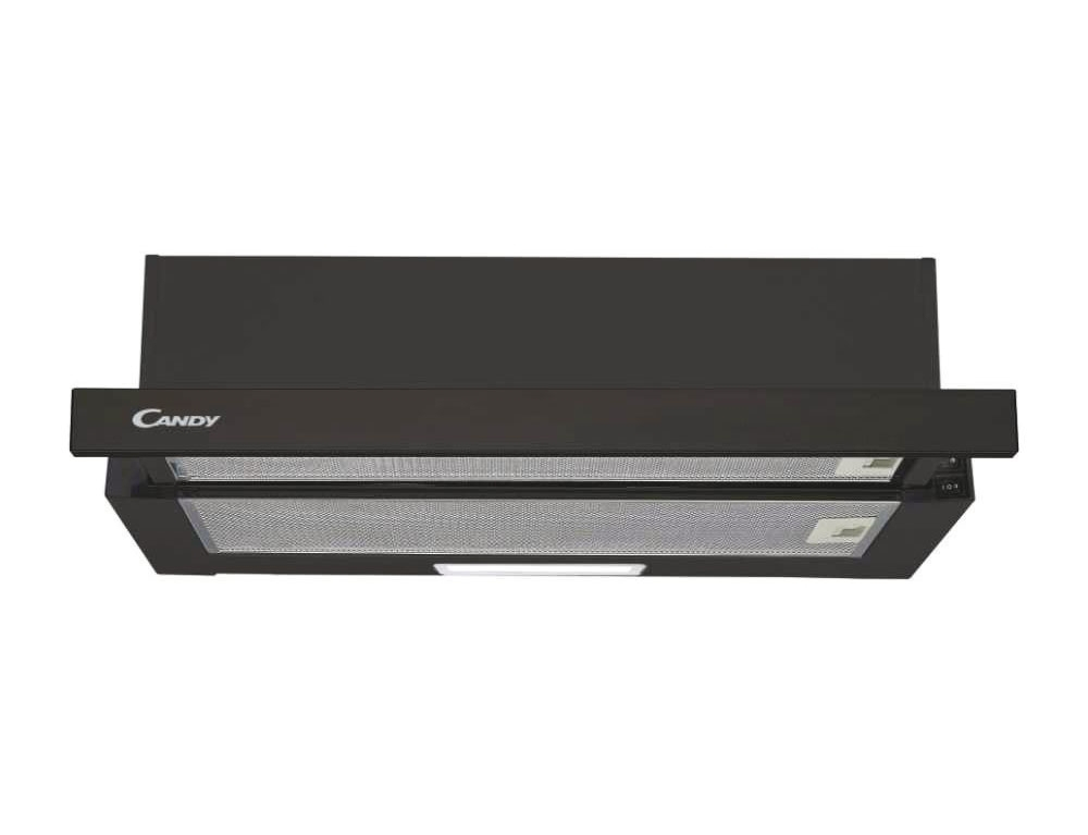 Candy Συρόμενος Απορροφητήρας 60cm Μαύρος CBT625/2B/1