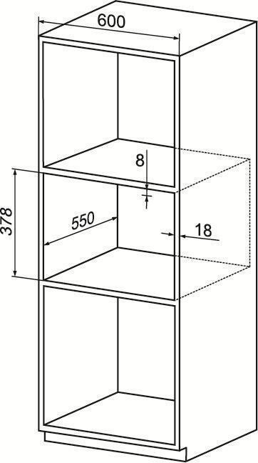 MPM MPM-25-KMI-01 Εντοιχιζόμενος 25lt Μαύρος - Image 2