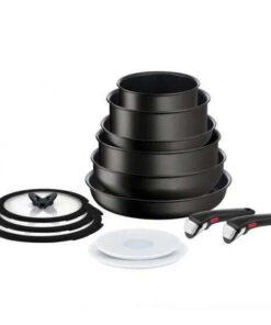 Alternative view of Tefal Ingenio Unlimited Σετ Μαγειρικά Σκεύη από Αλουμίνιο Black με Αντικολλητική Επίστρωση 13τμχ