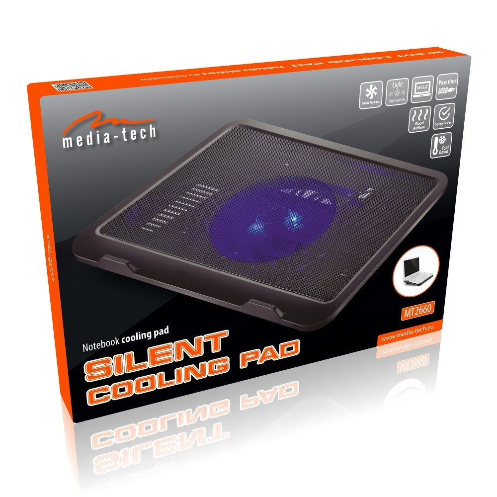 Media-Tech Cooling Pad με 1 Ανεμιστήρα και Φωτισμό (MT2660) - Image 7