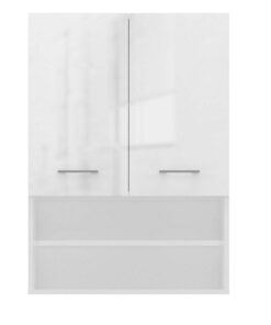 Alternative view of TOH Ντουλάπι Μπάνιου Μ63xΒ30xΥ90cm Λευκό