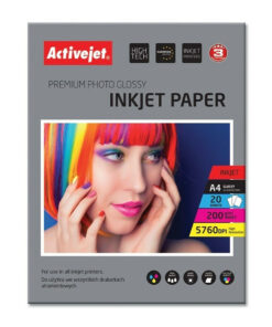 Active Jet Φωτογραφικό Χαρτί Gloss A4 (21x30) 200gr/m² για Εκτυπωτές Inkjet 20 Φύλλα