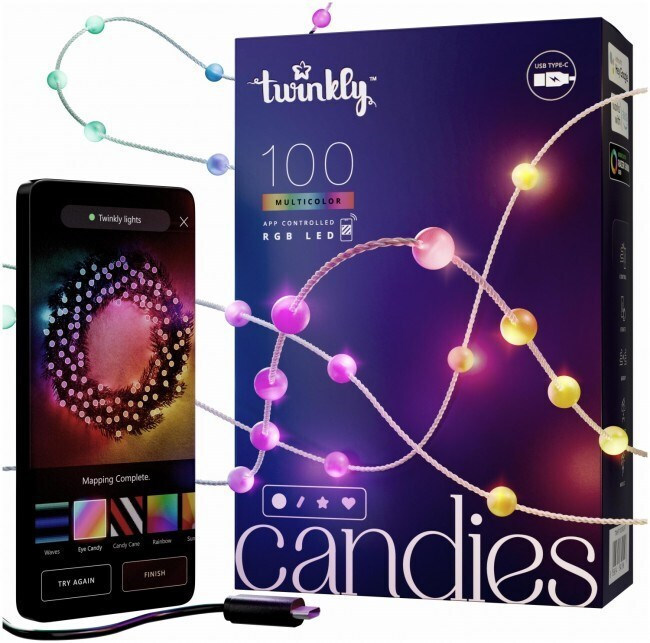 Twinkly Candies Smart Γιρλάντα Φωτισμού LED 6m με 100 Λαμπάκια RGB - Image 7