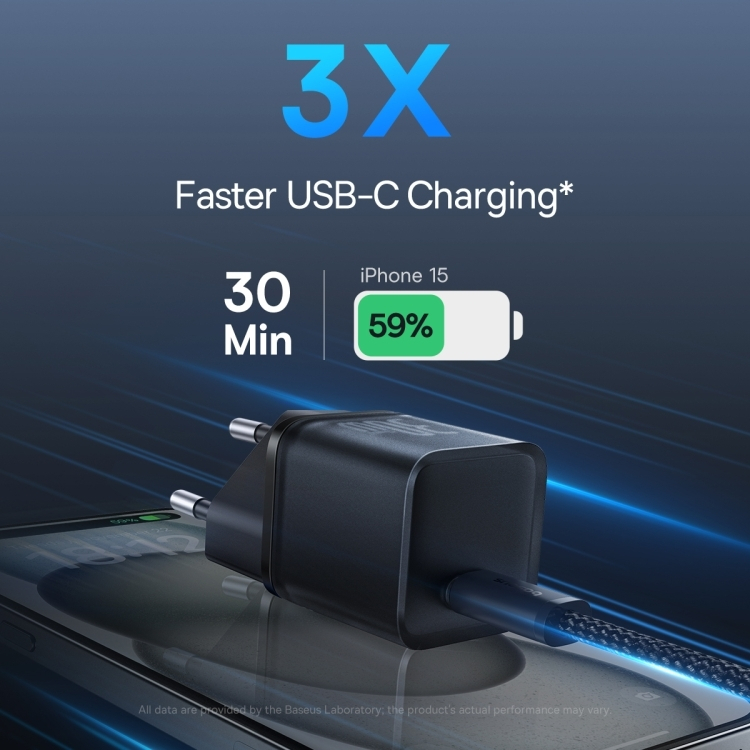 Baseus P10162504113-00 USB-C Χωρίς Καλώδιο 30W - Image 4