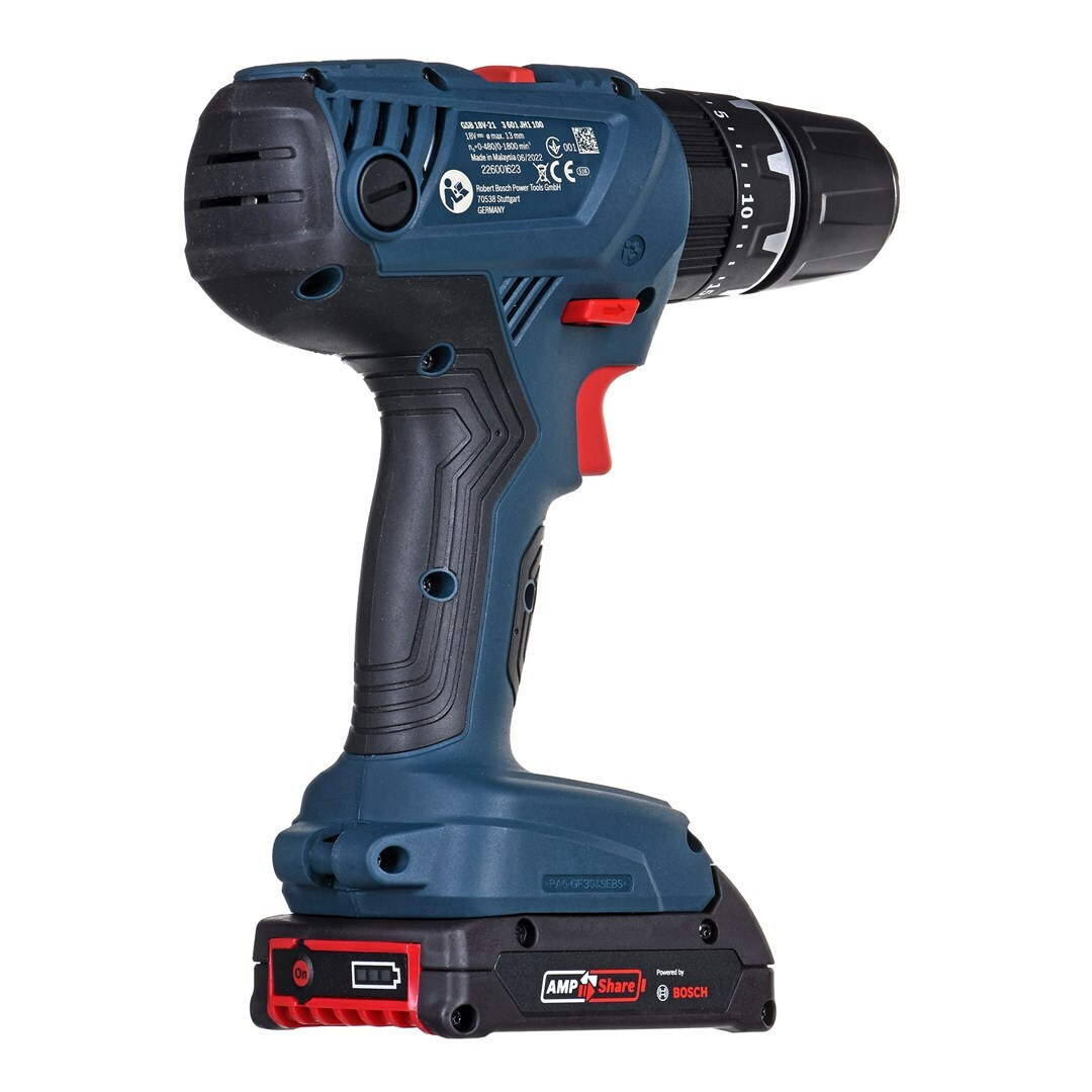 Bosch Pro GSB 18V-21 Κρουστικό Δραπανοκατσάβιδο 18V 2x2Ah - Image 12