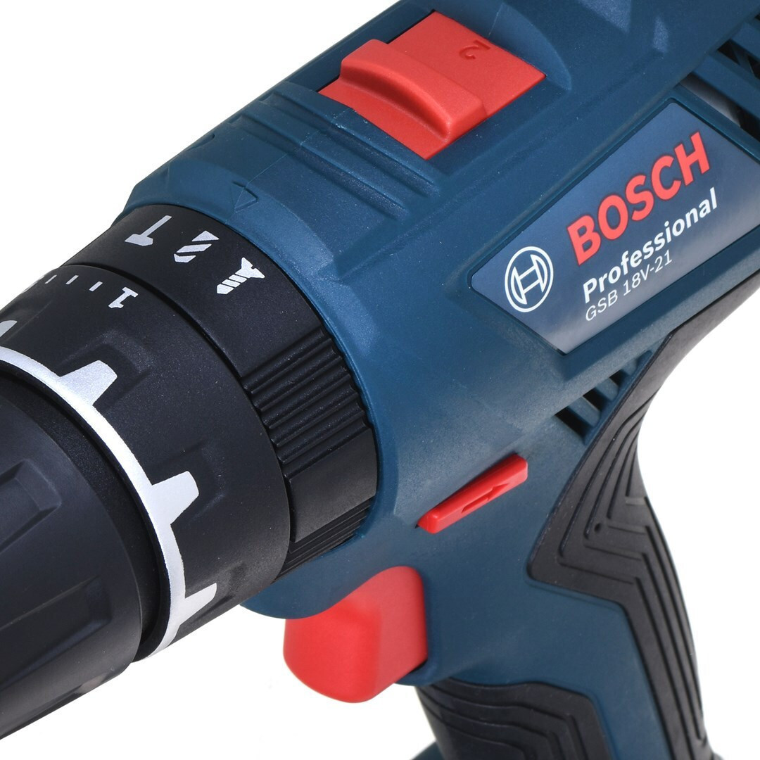 Bosch Pro GSB 18V-21 Κρουστικό Δραπανοκατσάβιδο 18V 2x2Ah - Image 9