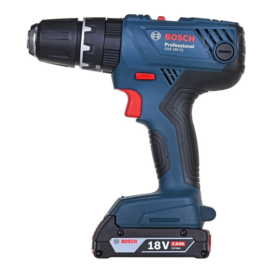 Bosch Pro GSB 18V-21 Κρουστικό Δραπανοκατσάβιδο 18V 2x2Ah - Image 8