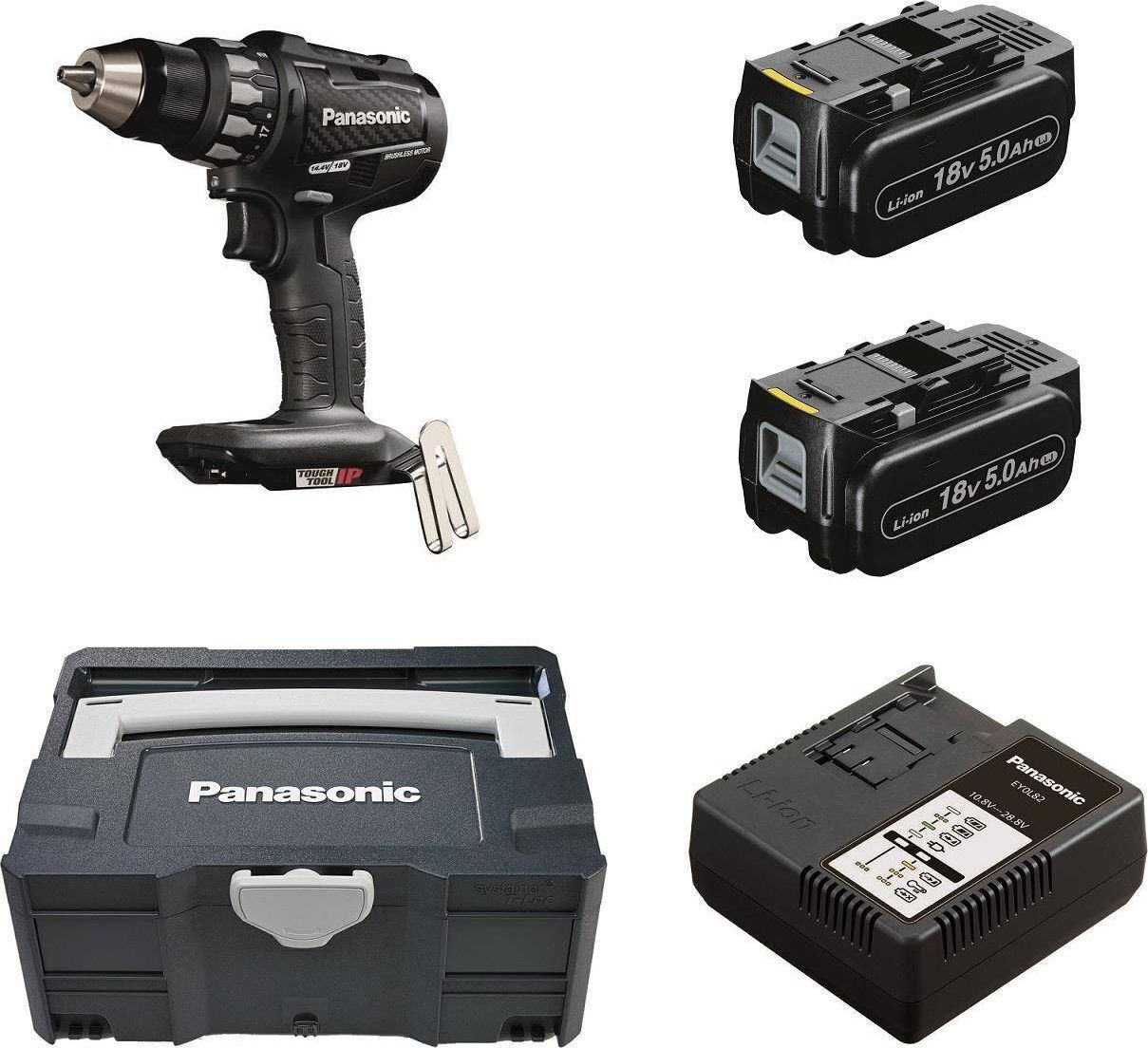 Panasonic Δραπανοκατσάβιδο 18V 2x5Ah - Image 2