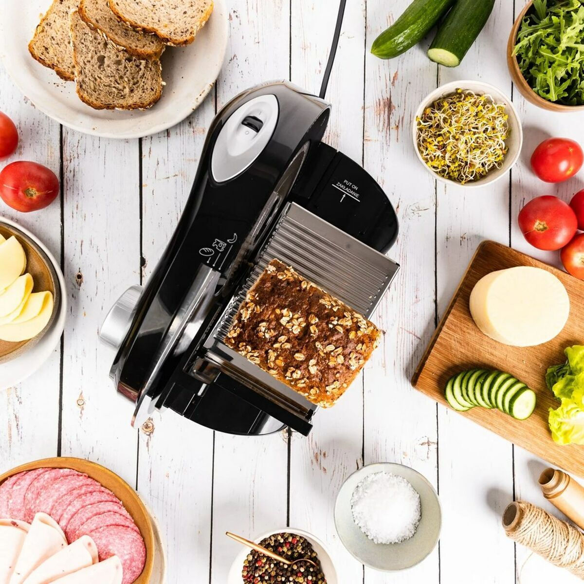 Smapp Slicer Smapp Κόφτης Αλλαντικών 300W Γκρι - Image 6