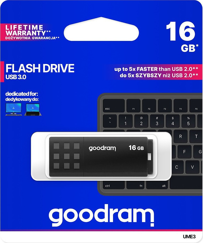 GoodRAM UME3 16GB USB 3.0 Stick Μαύρο - Image 3