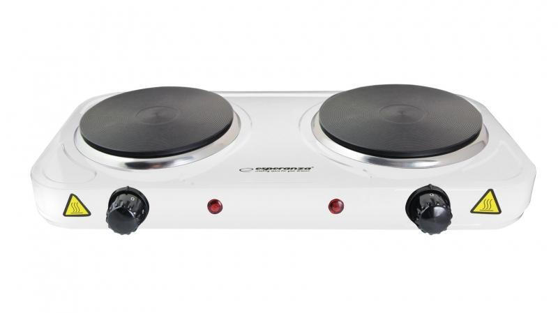 Esperanza Επιτραπέζια Εστία Εμαγιέ Διπλή Λευκή - Image 2