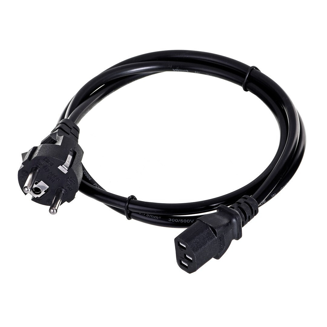 Savio Elmak Schuko - IEC C13 Cable 1.2m Μαύρο (CL-89) - Image 2