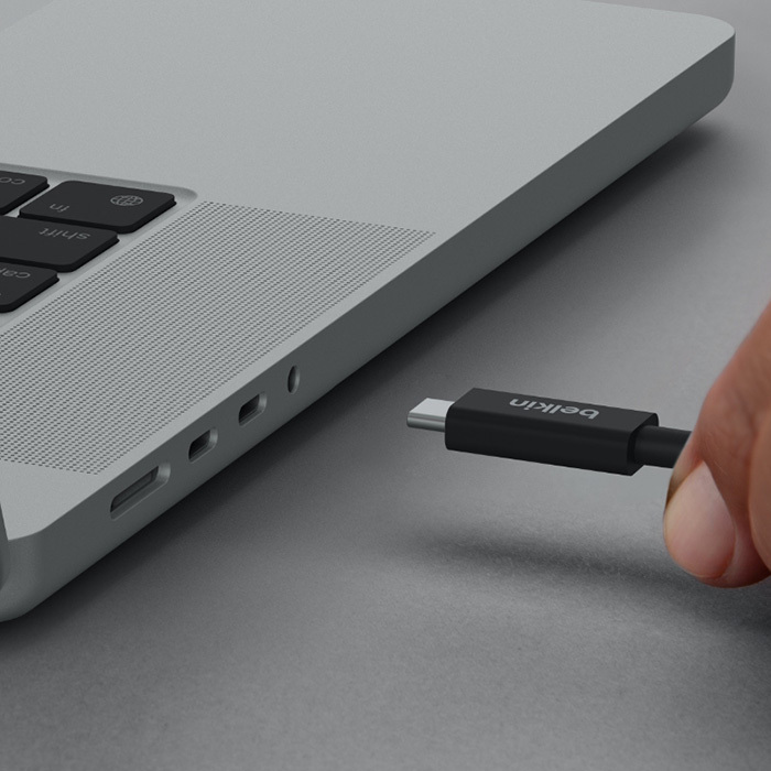 Belkin Thunderbolt 4 Cable 100W Μαύρο 0.8m (INZ002BT2MBK) - Image 9