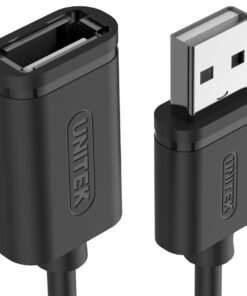 Alternative view of Unitek USB 2.0 Cable USB-A male - USB-A female Μαύρο 3m (Y-C417GBK)