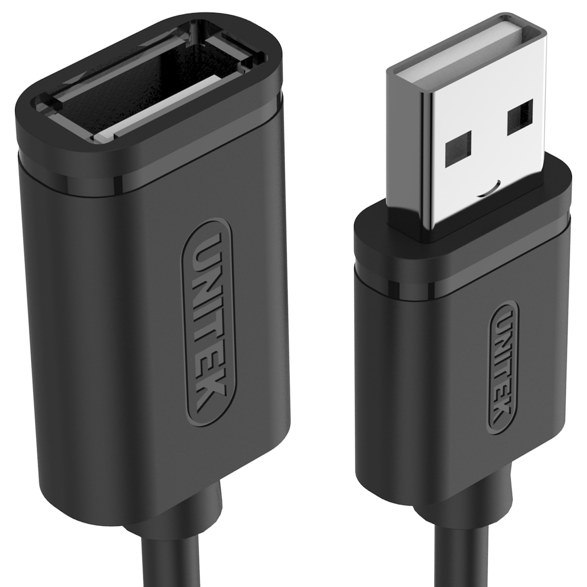 Unitek USB 2.0 Cable USB-A male - USB-A female Μαύρο 3m (Y-C417GBK) - Image 2