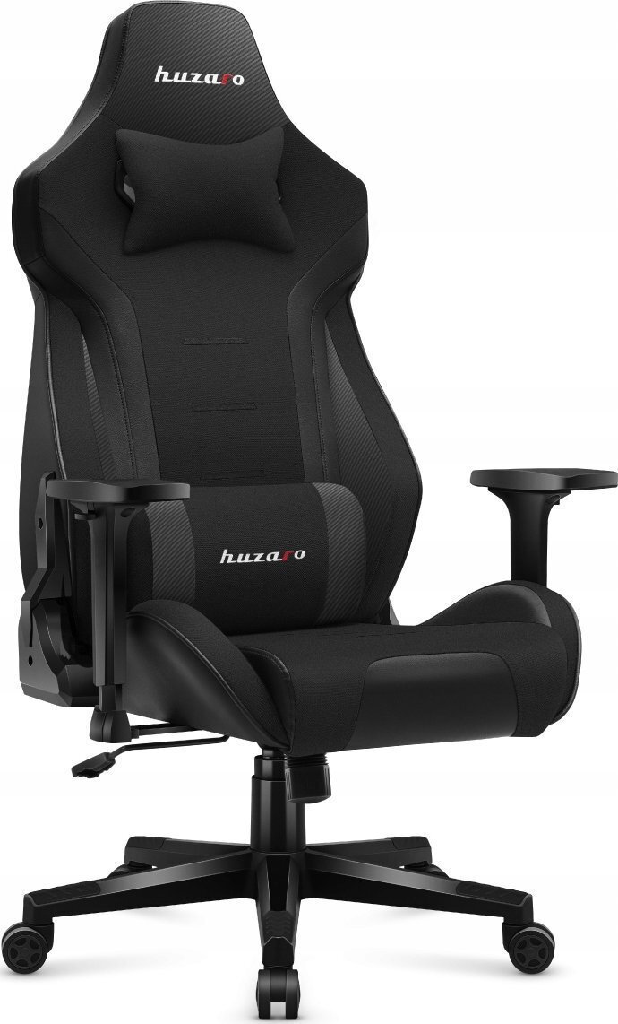 Huzaro Force 7.6 Υφασμάτινη Καρέκλα Gaming με Ρυθμιζόμενα Μπράτσα Μαύρη