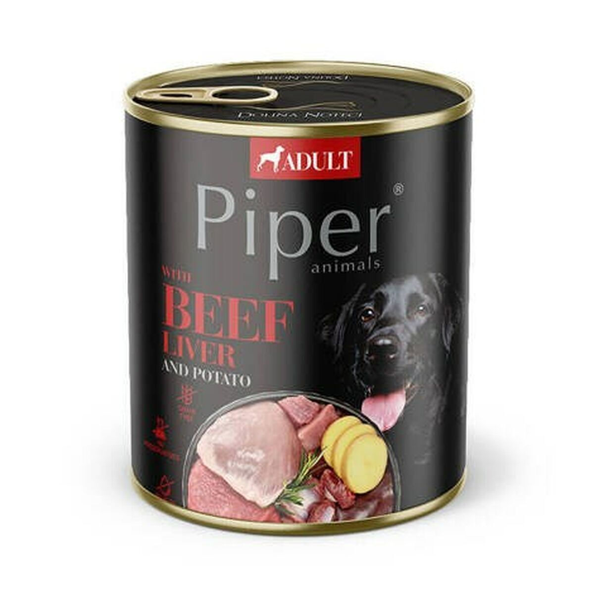 Dolina Noteci Piper Υγρή Τροφή Σκύλων σε Κονσέρβα με Βοδινό και Κρέας χωρίς Σιτηρά & Γλουτένη 800gr