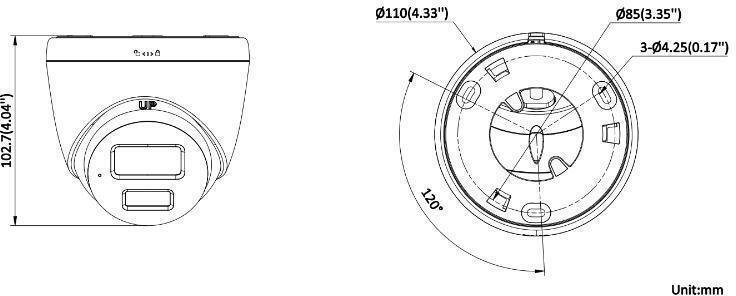Hikvision DS2CD1367G2HLIU IP Αδιάβροχη Κάμερα Full HD+ 6MP - Image 2