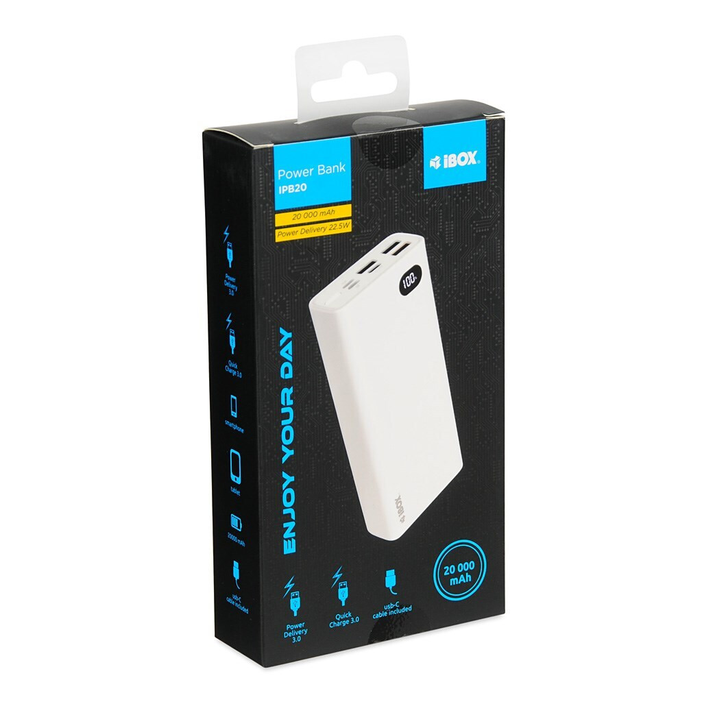 iBox 20000mAh Λευκό - Image 3