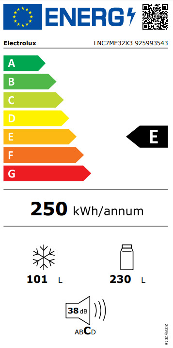 Electrolux Ψυγειοκαταψύκτης 331lt NoFrost Inox LNC7ME32X3 - Image 11