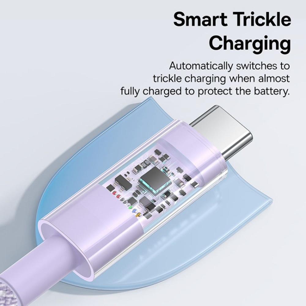Baseus Charging USB 2.0 Cable USB-C male - USB-C 100W Μωβ 1m P10373000511-00 - Image 4