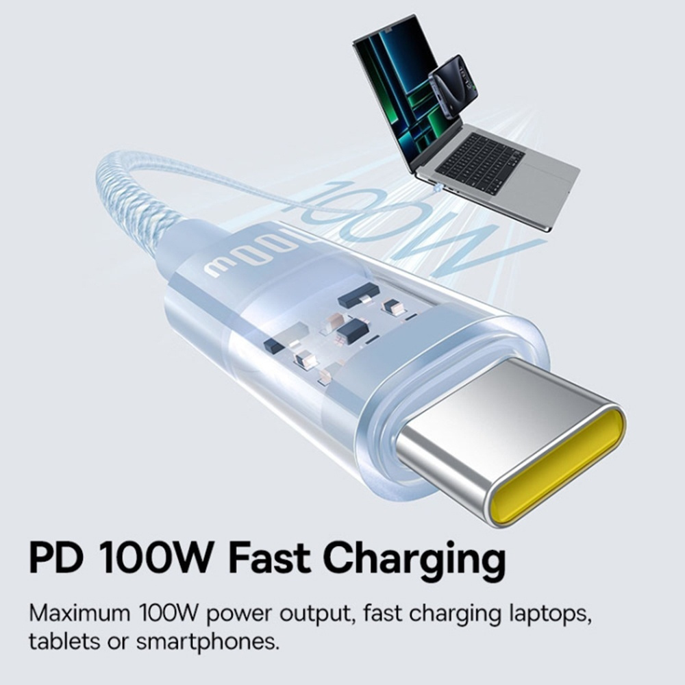 Baseus USB 2.0 USB-C male - USB-C 100W 2m (P10373000311-01) - Image 2