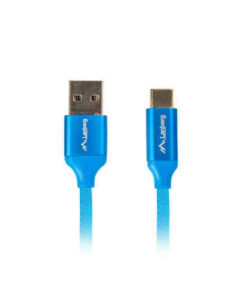 Lanberg USB 2.0 USB-C male - USB-A 1m (CA-USBO-22CU-0010-BL)