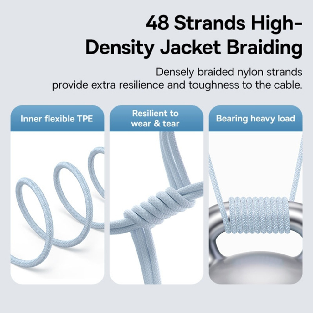 Baseus Gem USB-C to Lightning Cable 20W Μπλε 2m P10373001311-01 - Image 4