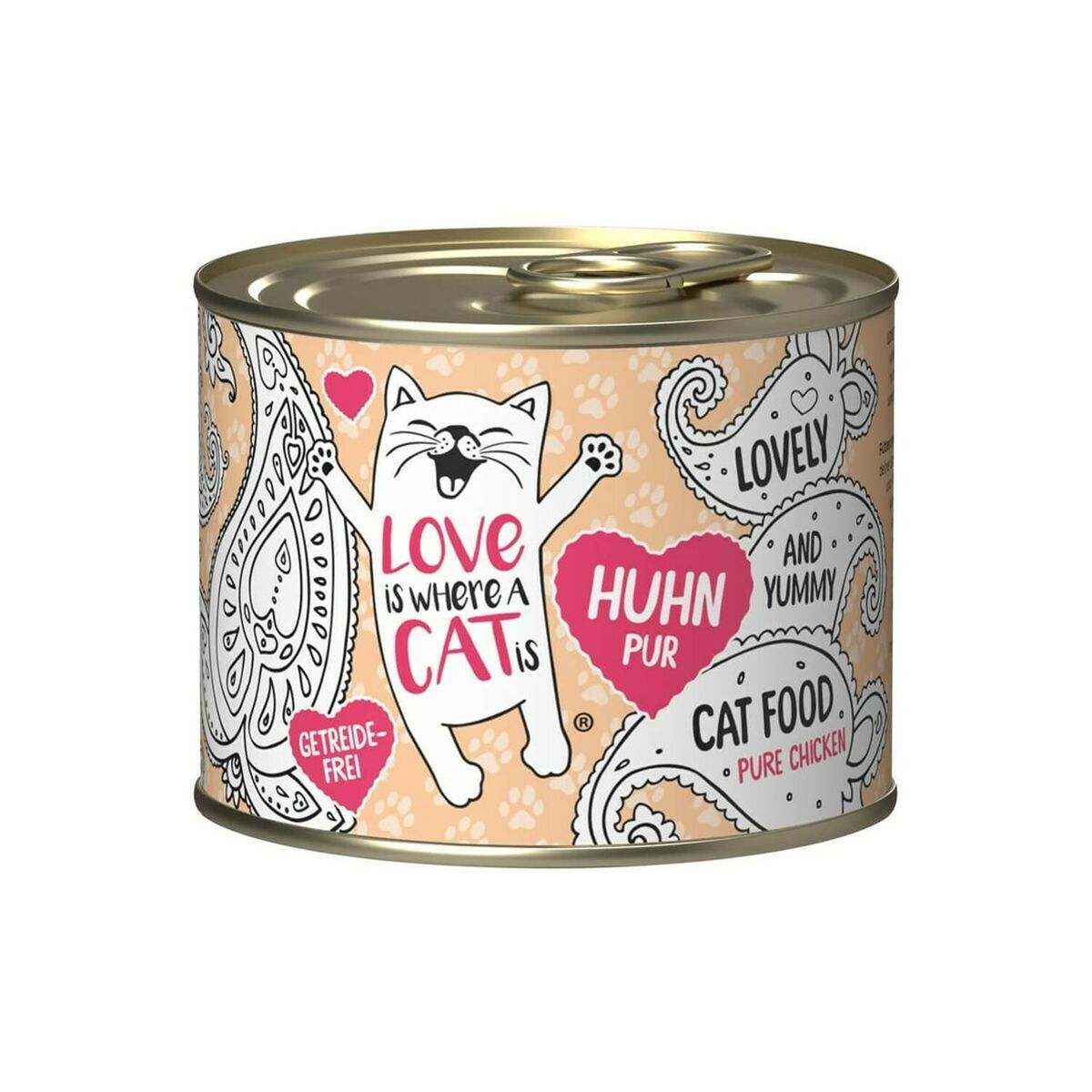 Love is Where a Cat is Υγρή Τροφή για Ενήλικες Γάτες σε Κονσέρβα με Κοτόπουλο χωρίς Γλουτένη 200gr
