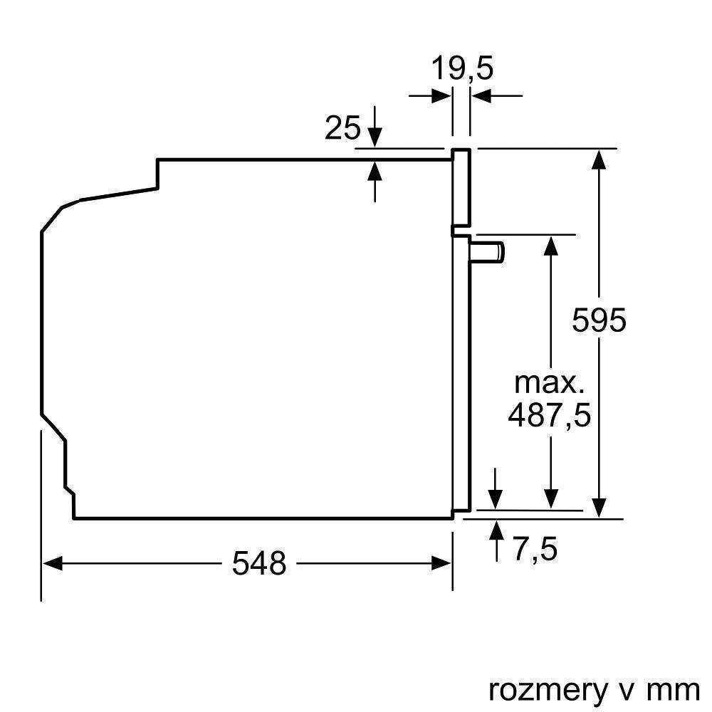 Bosch Άνω Πάγκου Μαύρος HBA334EB3 - Image 7