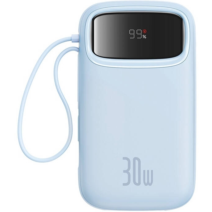 Baseus QPow2 Power Bank 20000mAh 30W με Θύρα USB-A και 2 Θύρες USB-C Μπλε - Image 2
