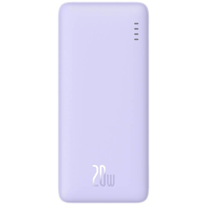 Baseus Airpow Power Bank 10000mAh 20W με Θύρα USB-A και Θύρα USB-C Power Delivery Μωβ