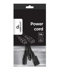Alternative view of Cablexpert IEC C13 - IEC C13 / IEC C14 Cable 1.8m Μαύρο (PC-189-VDE)