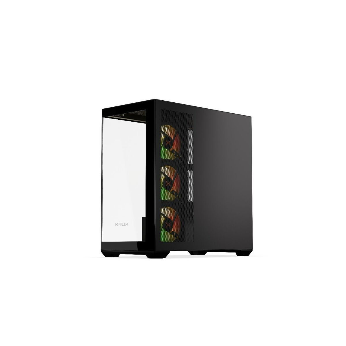 Krux Exo Gaming Midi Tower Κουτί Υπολογιστή με Πλαϊνό Παράθυρο και ARGB Φωτισμό Μαύρο - Image 2