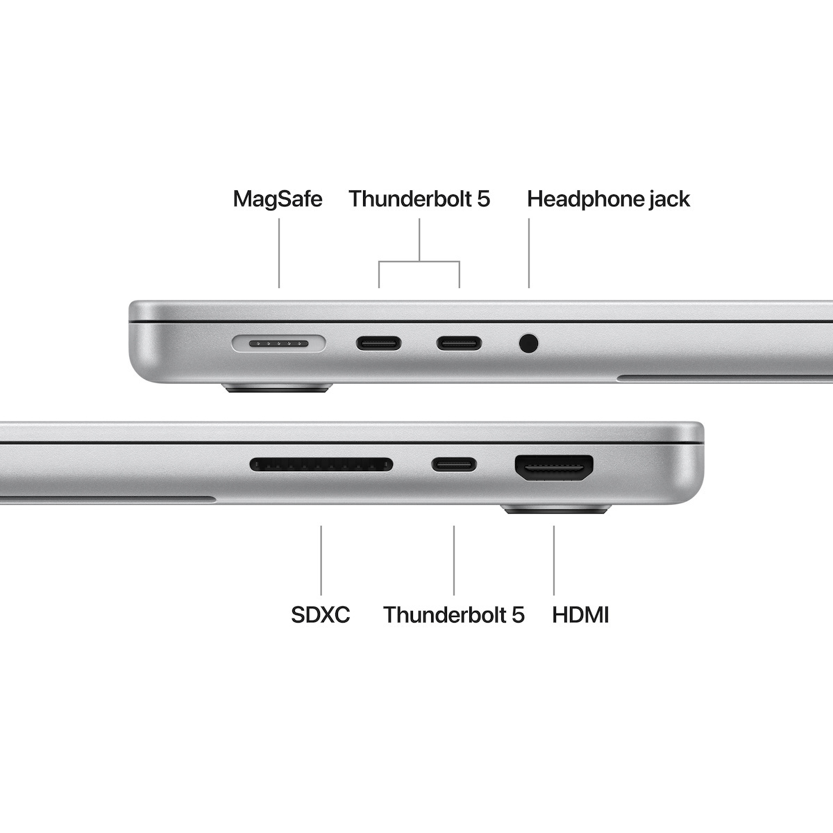 Apple MacBook Pro 14" (2024) 14.2" Retina Display 120Hz (M4-Pro 14‑core/24GB/1TB SSD/20-Core GPU) Silver (International English Keyboard) - Image 7