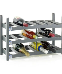 Alternative view of Rotho Vario Tabletop Wine Rack 6 Bottle S Grey