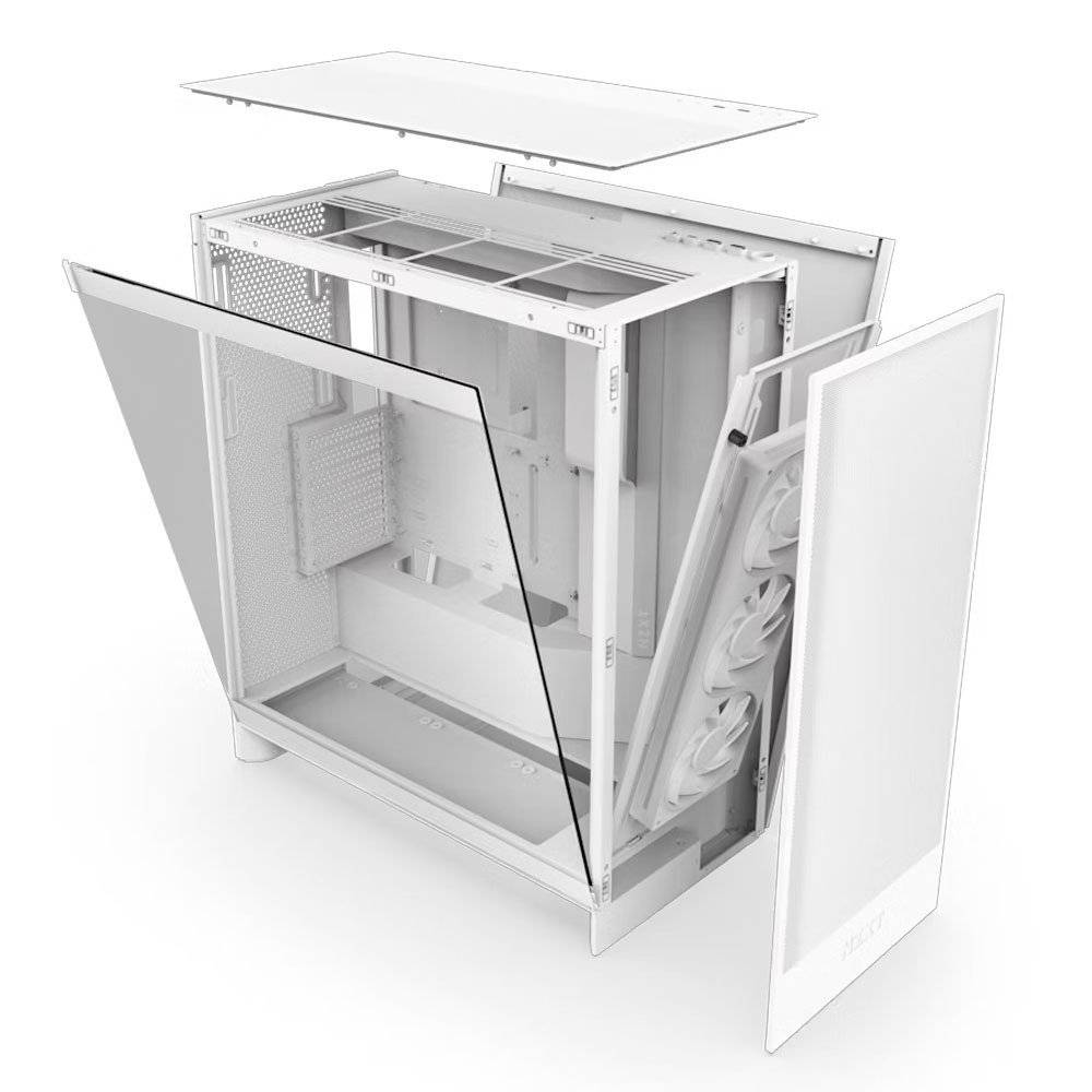 NZXT H7 Flow RGB Gaming Midi Tower με Πλαϊνό Παράθυρο - Image 4