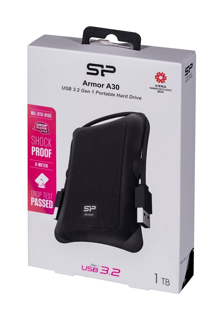 Silicon Power Armor A30 USB 3.0 Εξωτερικός HDD 1TB 2.5" Μαύρο - Image 7