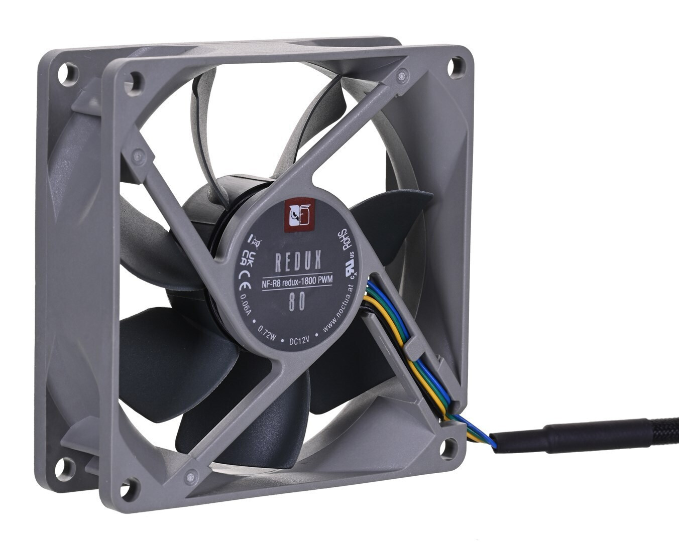 Noctua NF-R8 redux-1800 Case Fan με Σύνδεση 4-Pin PWM Γκρι - Image 4