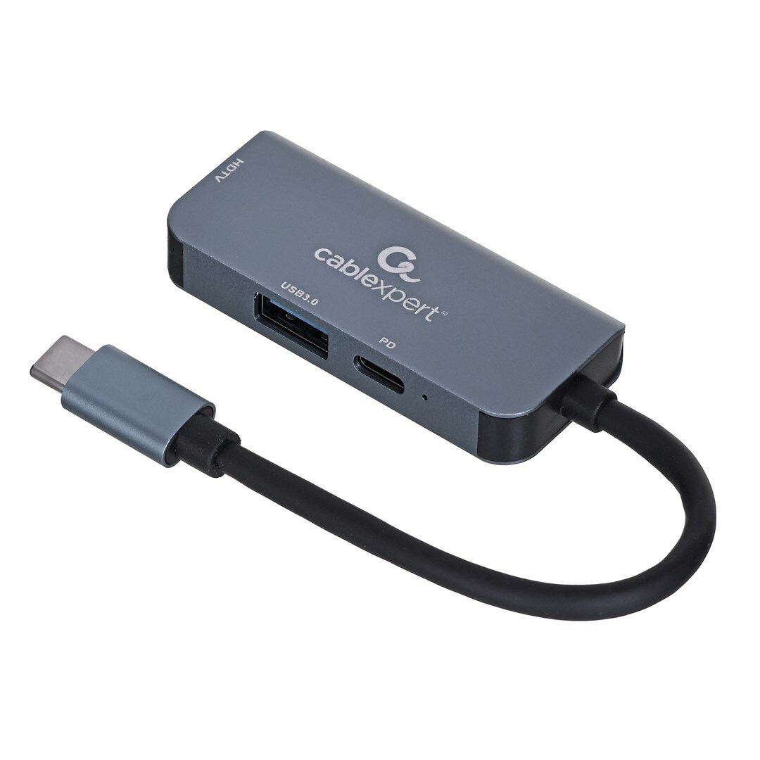 Cablexpert USB-C Docking Station με HDMI 4K PD (A-CM-COMBO3-02) - Image 4