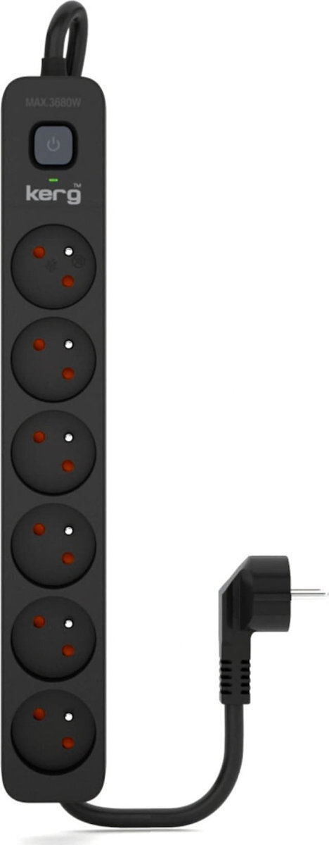 Kerg Πολύπριζο 6 Θέσεων με Καλώδιο 3m - Image 2